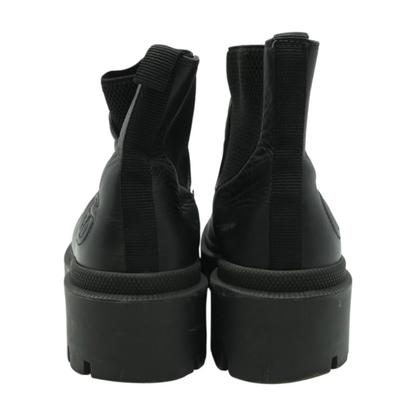 Frances Logo-embroidered Matelassé Leather Chelsea Boots