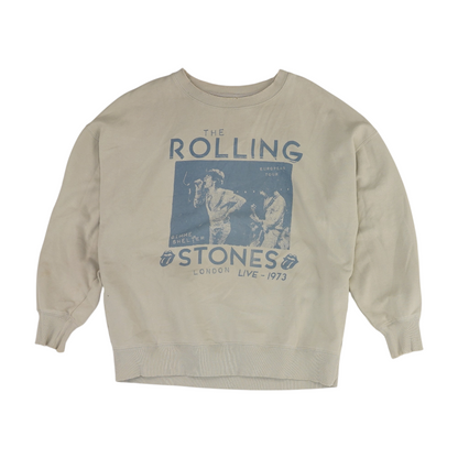 Gray Solid Sweatshirt Pullover