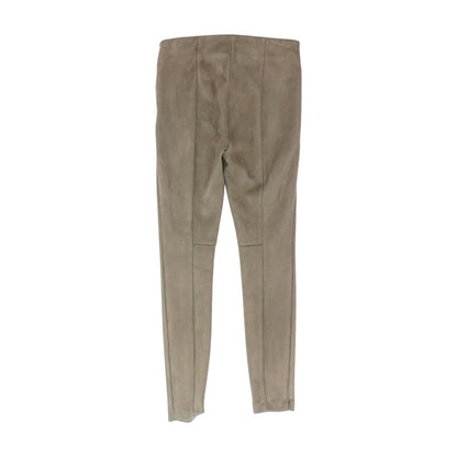 Brown Solid Leggings