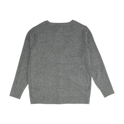 Gray Cardigan Sweater