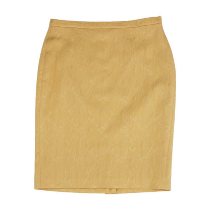 Yellow Floral Midi Skirt