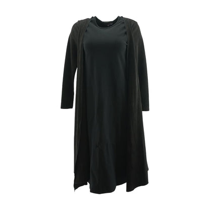 Black Solid Maxi Dress
