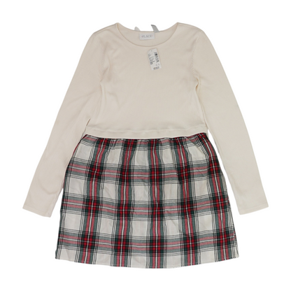 Ivory Plaid Dress