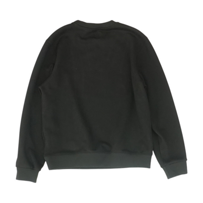 Black Solid Sweatshirt Pullover