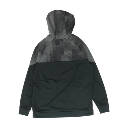 Black Abstract Hoodie Pullover