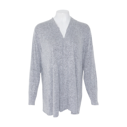 Gray Plus Size Cardigan Sweater