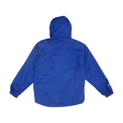 Blue Solid Rain Jacket