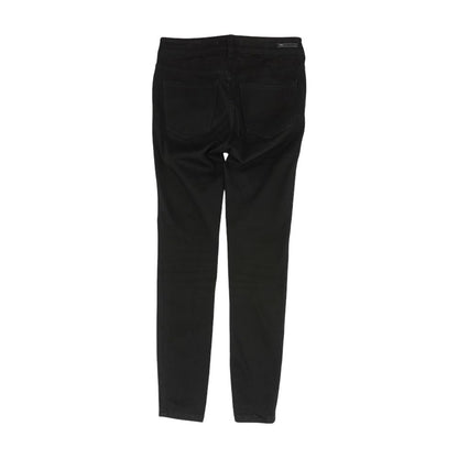 Black Solid High Rise Jeans