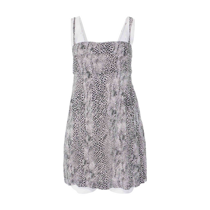 Black Animal Print Mini Dress