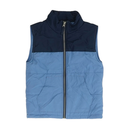 Blue Color Block Vest