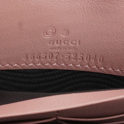 Pink Microguccissima Wallet on Strap