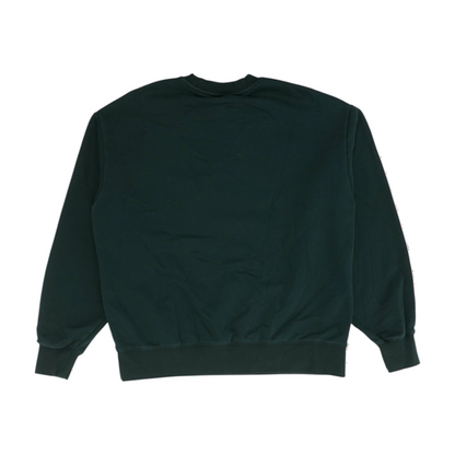 Green Solid Sweatshirt Pullover