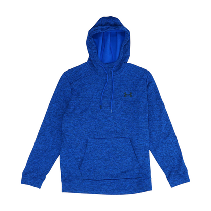 Blue Solid Hoodie Pullover