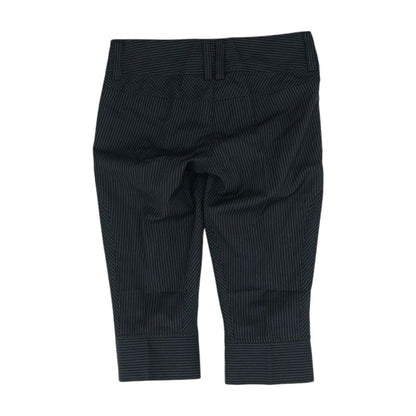 Black Striped Capri Pants
