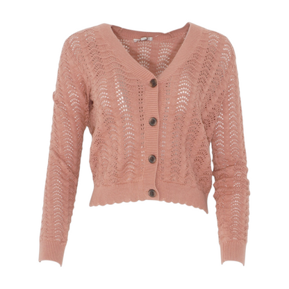 Peach Cardigan Sweater