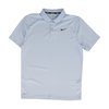 Blue Solid Short Sleeve Polo