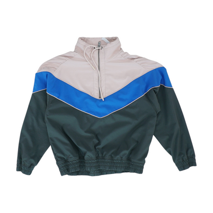 Pink Color Block 1/4 Zip Pullover