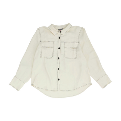 Beige Button Down