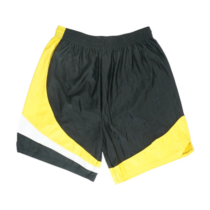 Black Solid Active Shorts