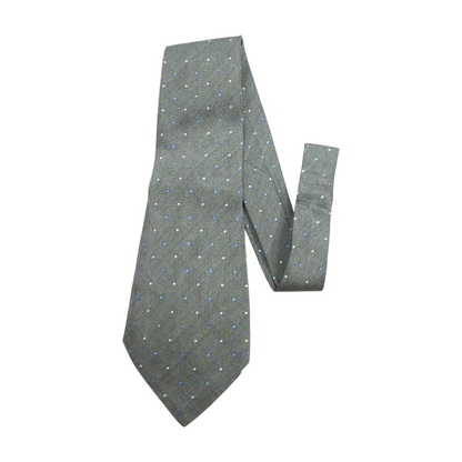 Vintage Gray Polka Dot Neck Tie