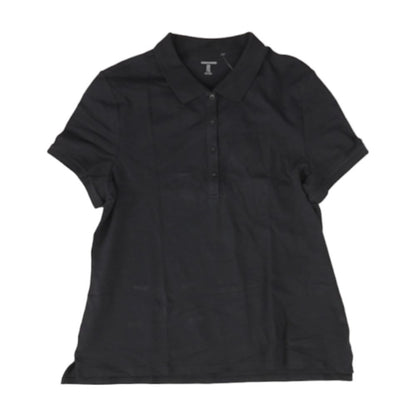 Black Solid Polo