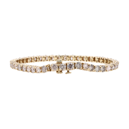 8 3/8 ctw 14K Yellow Gold Diamond Tennis Bracelet