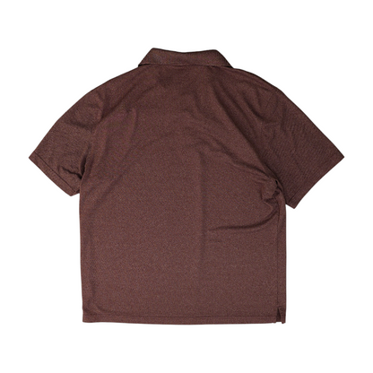 Maroon Solid Short Sleeve Polo
