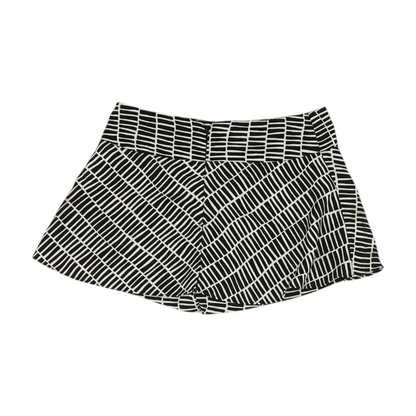Black Print Mini Skort