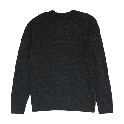 Gray Solid Pullover Sweater