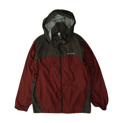 Gray Color Block Rain Jacket