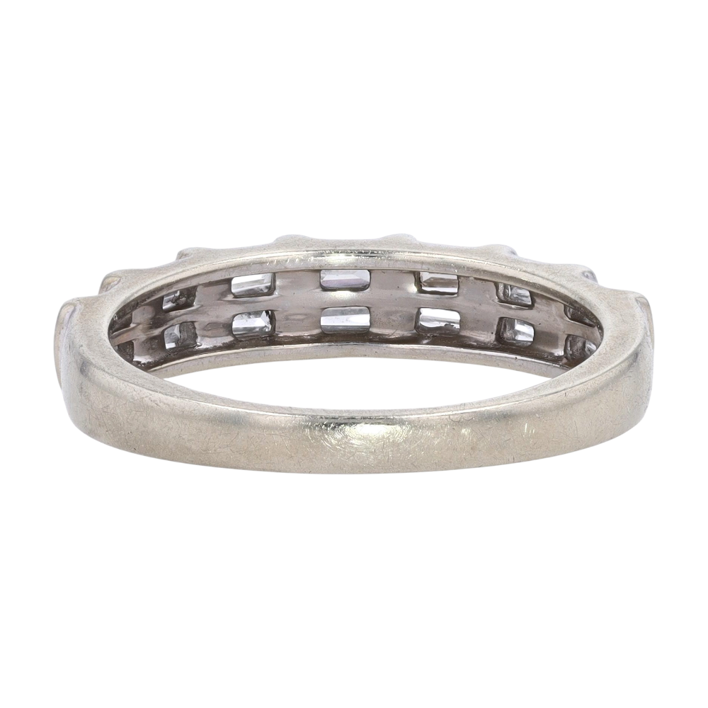 1/2 ctw 10K White Gold Diamond Band Ring