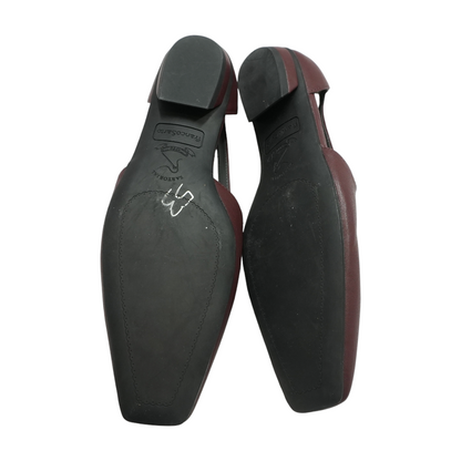 Burgundy Slip-On Flats