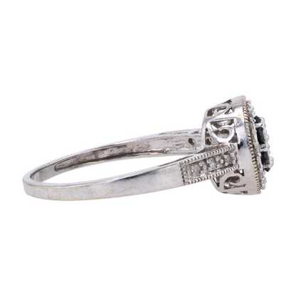 1/4 ctw 10K White Gold Diamond Fashion Ring