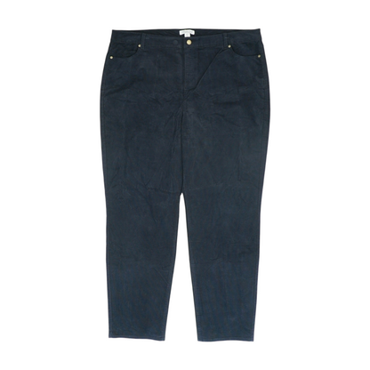 Black Plus Straight Pants
