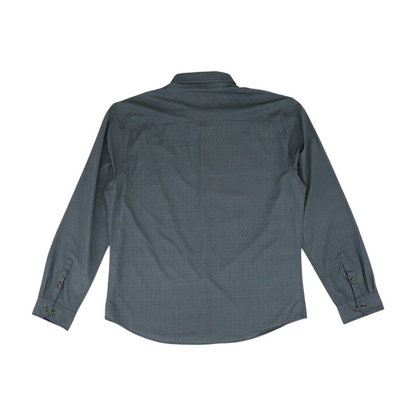 Charcoal Print Long Sleeve Button Down