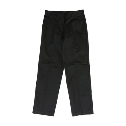 Black Solid Dress Pants