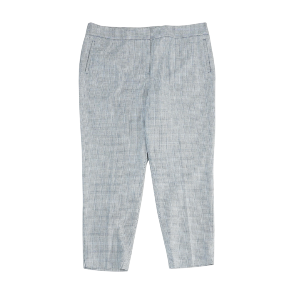 Blue Plaid Pant Set