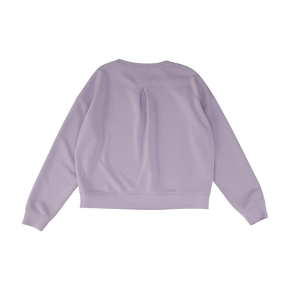 Purple Solid Sweatshirt Pullover