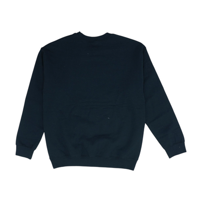 Black Solid Sweatshirt Pullover