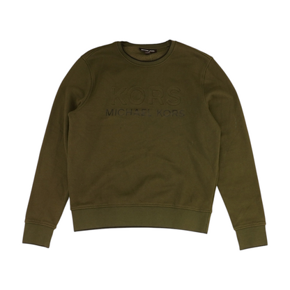 Green Solid Sweatshirt Pullover
