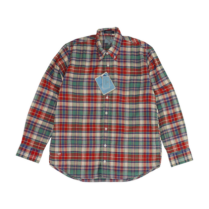 Multi Plaid Long Sleeve Button Down