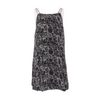 Black Abstract Mini Dress
