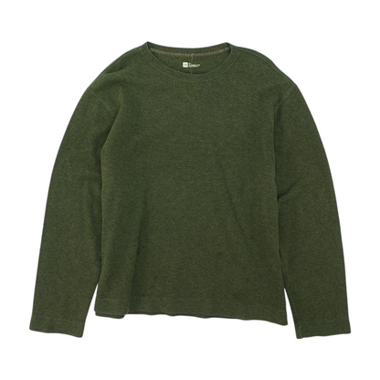 Green Solid Pullover Sweater