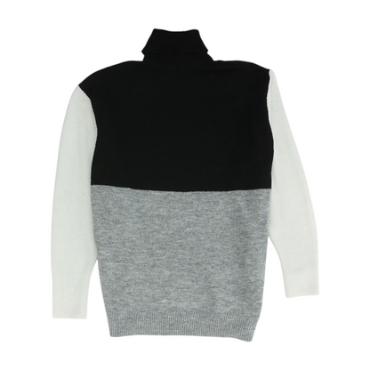 Multi Color Block Pullover Sweater