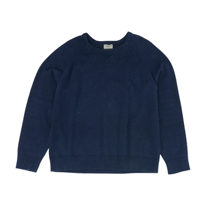 Navy Solid Pullover Sweater