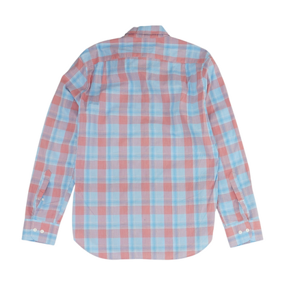 Blue Plaid Long Sleeve Button Down