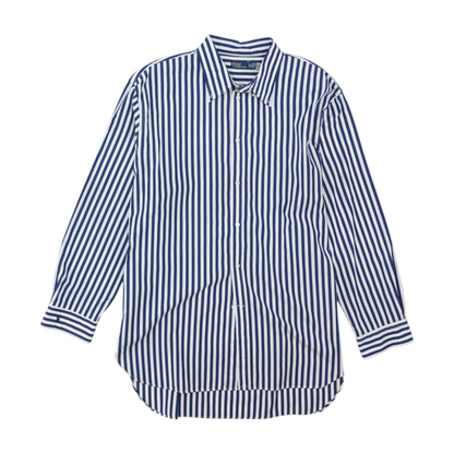 Blue Striped Long Sleeve Button Down