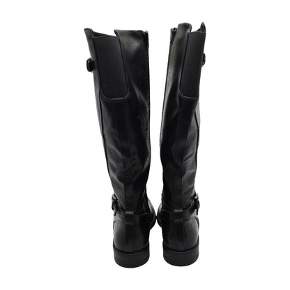 Black Wedged Sandals