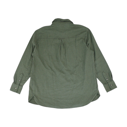 Green Maternity Herringbone Blouse