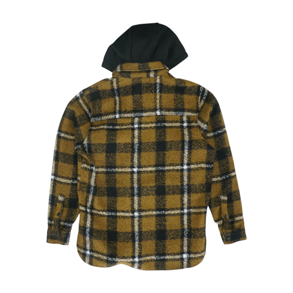 Brown Plaid Flannel Button Down